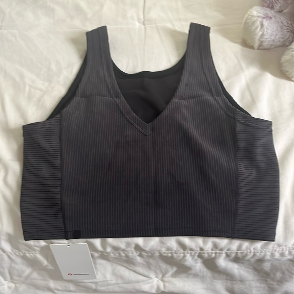 Lululemon ribbed crop tank top sz. I0
